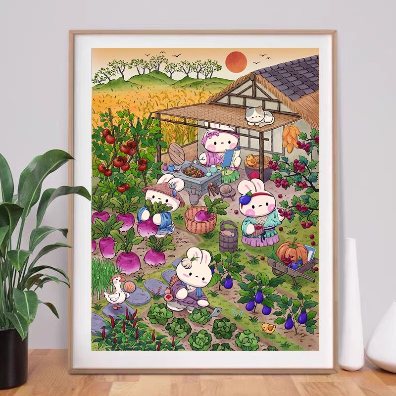 Autumn Garden Rabbits Needlewo - Embroidery Job review and price