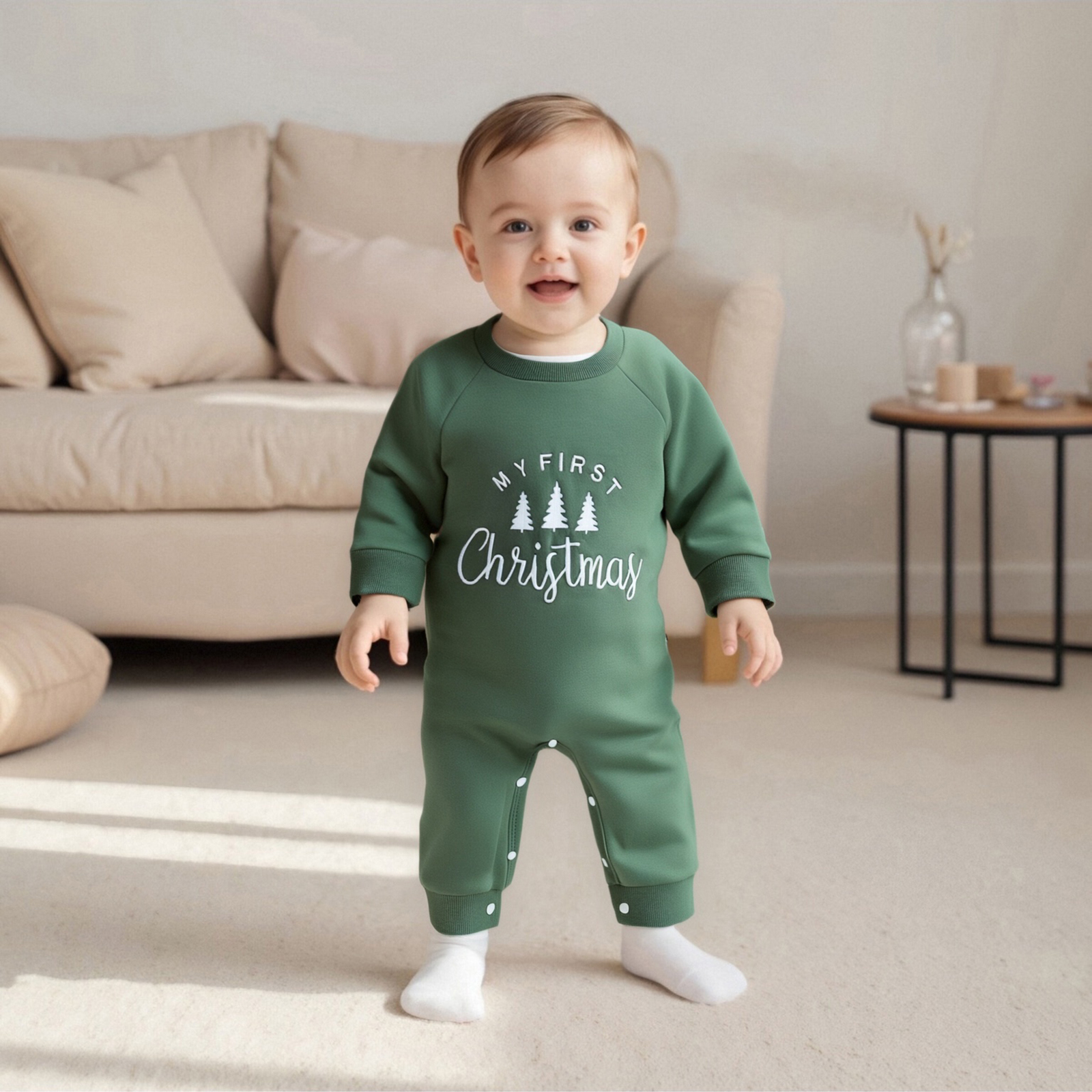 Baby Boy Christmas Romper Lett - Embroidery Xmas Tree review and price