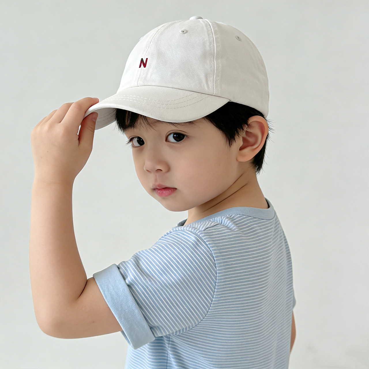 N-Letter Baby Peaked Hat Solid - Embroidery Letter N review and price