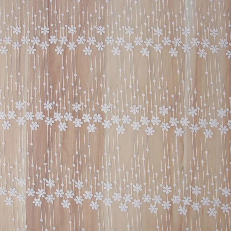 1 yard flower embroidery Lace  - Embroidery Veil review and price