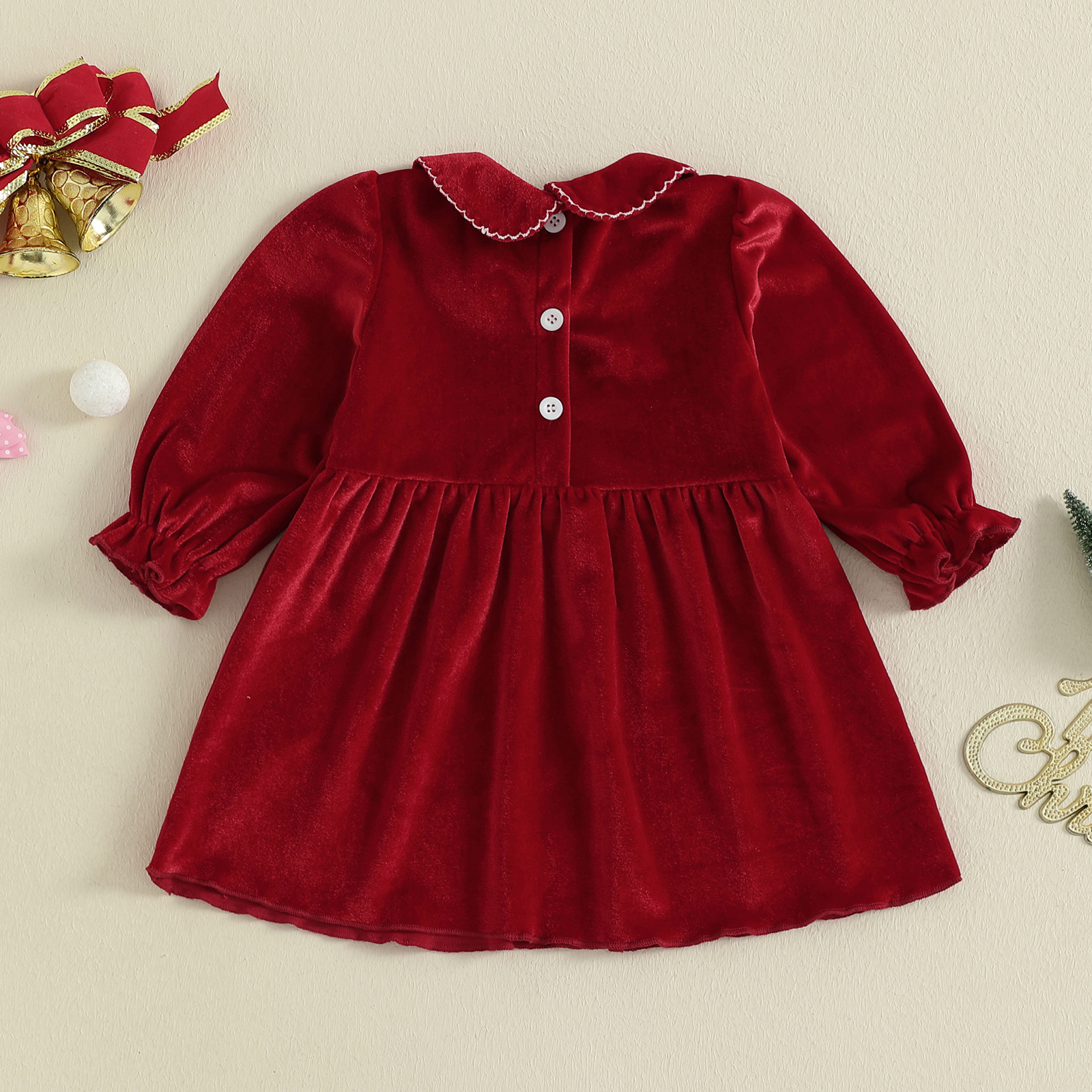 1-4Y Toddler Girl Christmas Ve - Embroidery Xmas Tree review and price