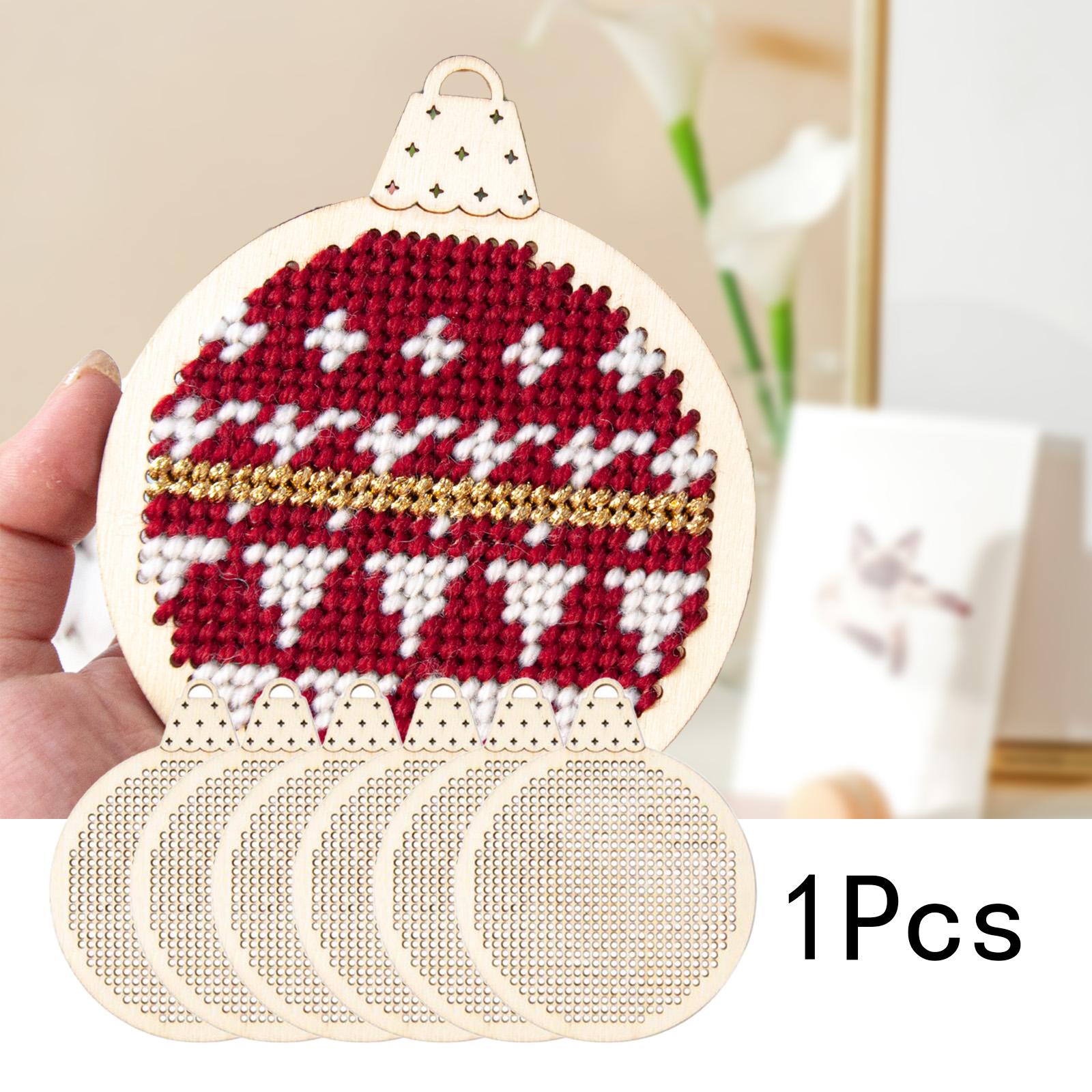 6x Wood Slices DIY Embroidery  - Embroidery Xmas Tree review and price