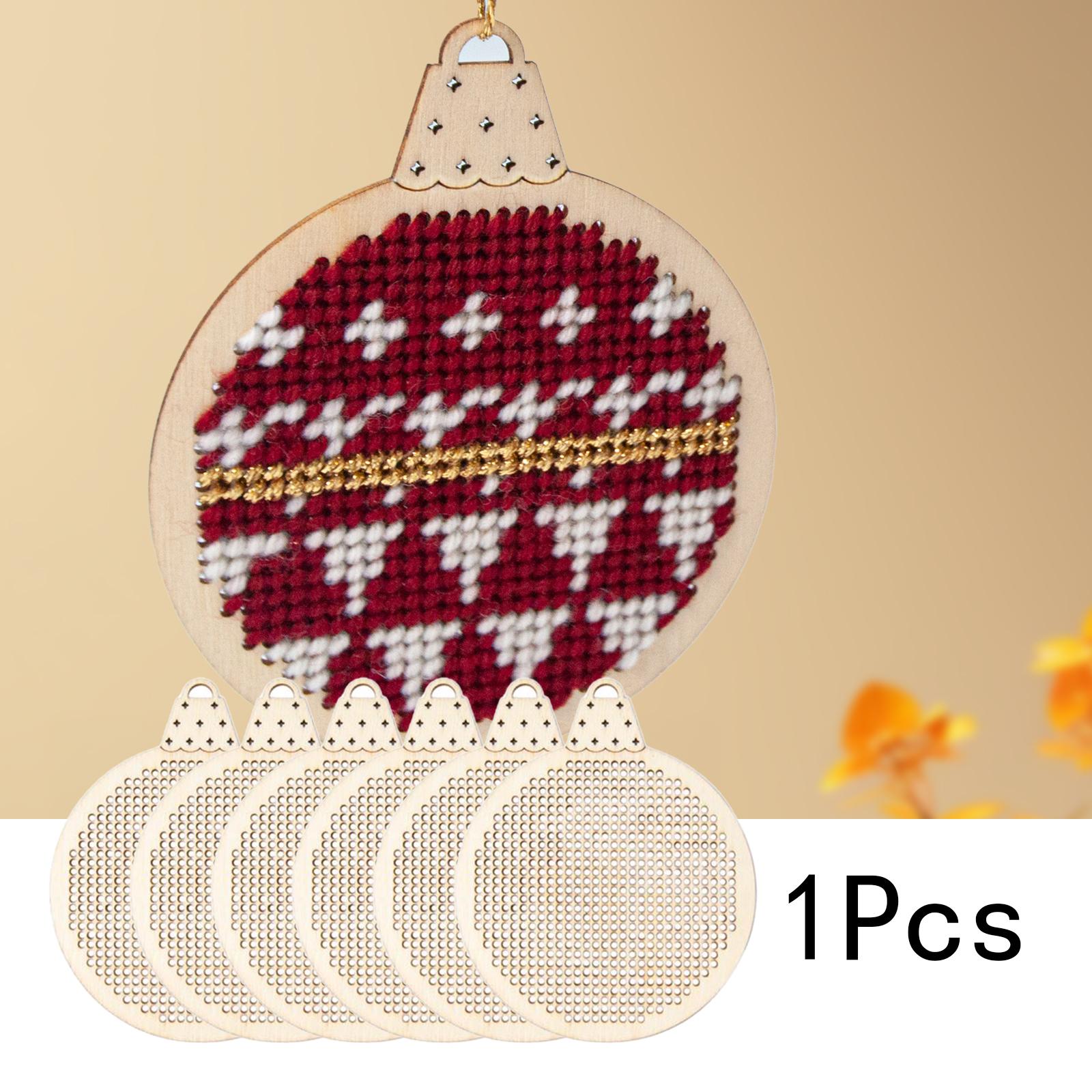 6x Wood Slices DIY Embroidery  - Embroidery Xmas Tree review and price