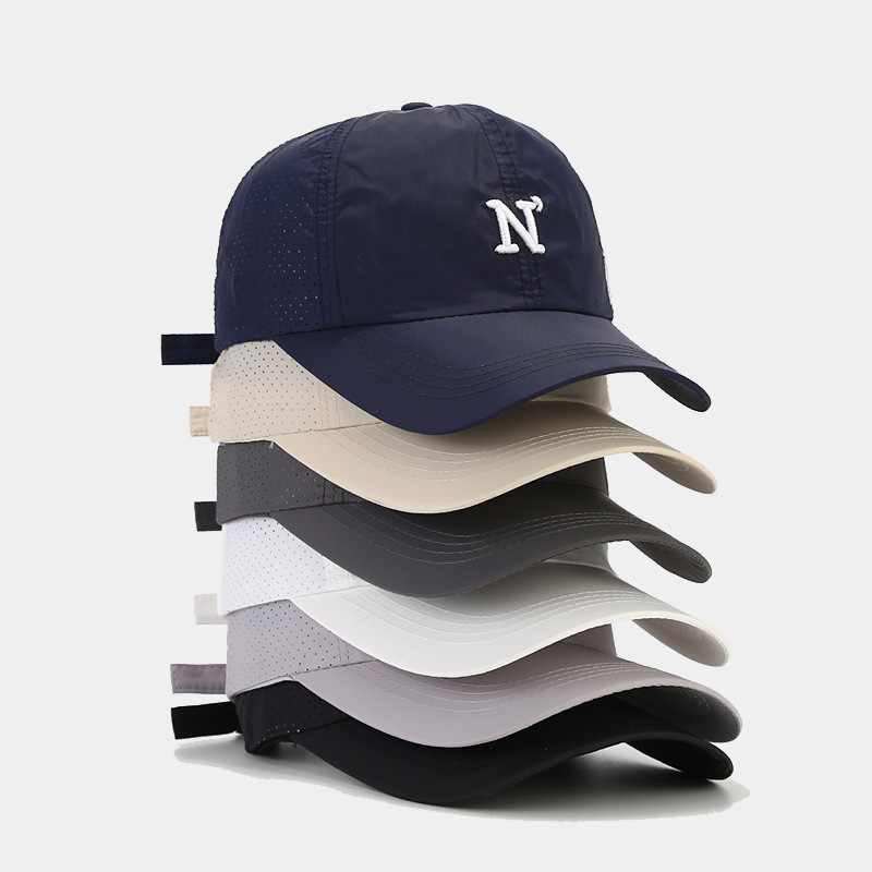 Quick Dry Mesh Baseball Cap wi - Embroidery Letter N review and price
