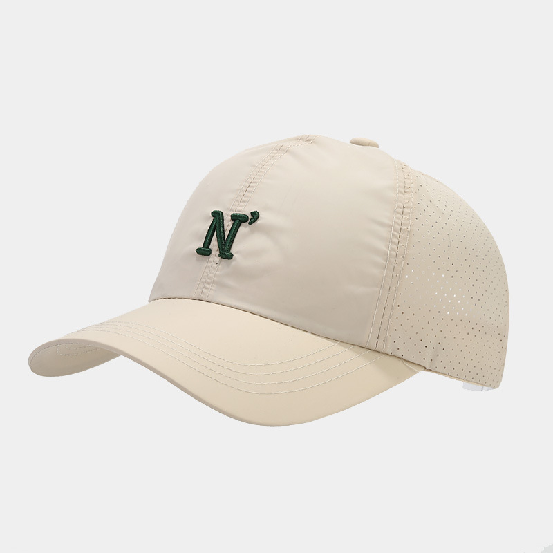 Quick Dry Mesh Baseball Cap wi - Embroidery Letter N review and price