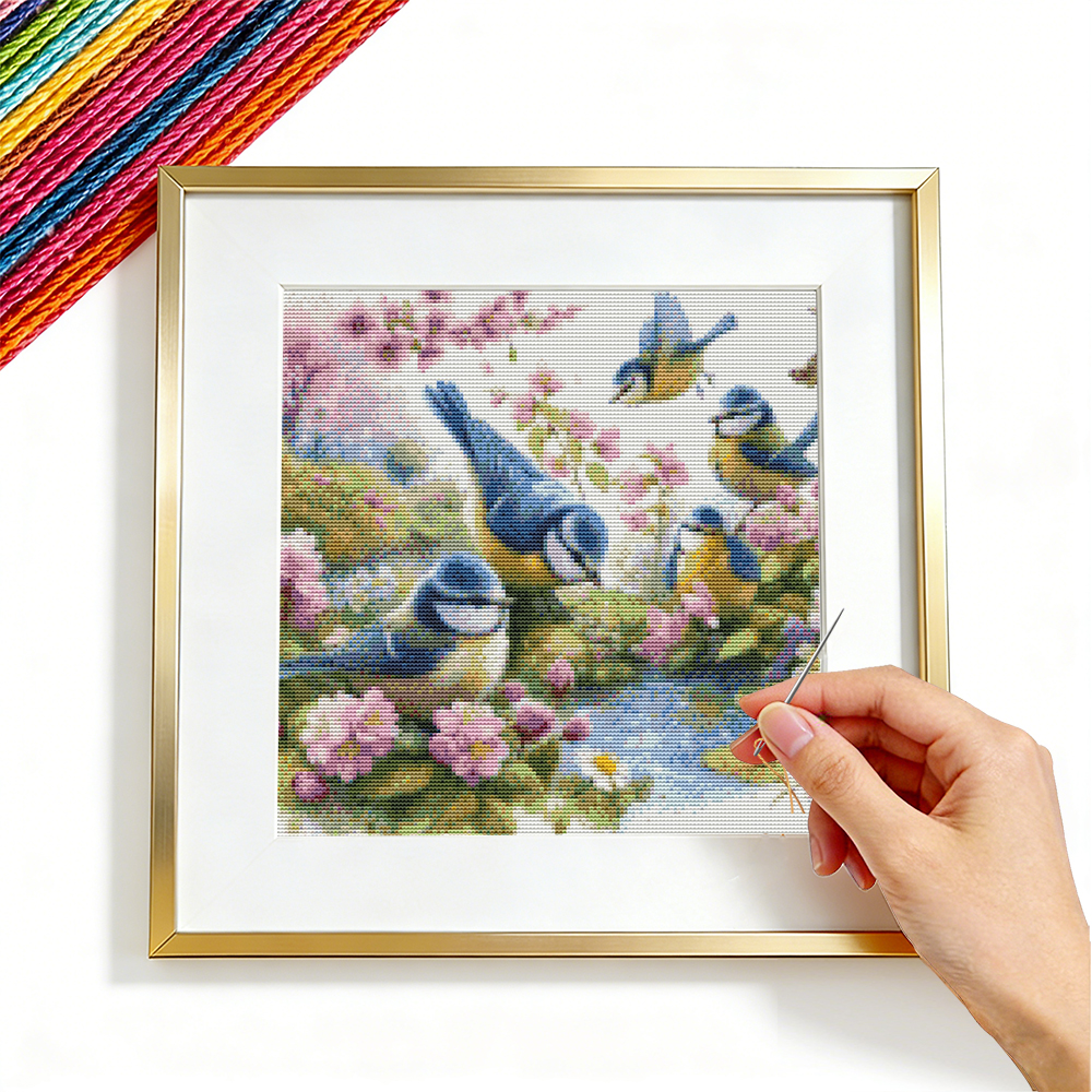Cross Stitch Bird Animal Embro - Embroidery Guide Paper review and price
