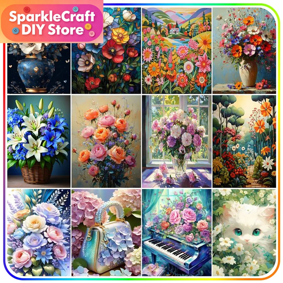 1pc frameless  Diamond Paintin - Embroidery Art review and price
