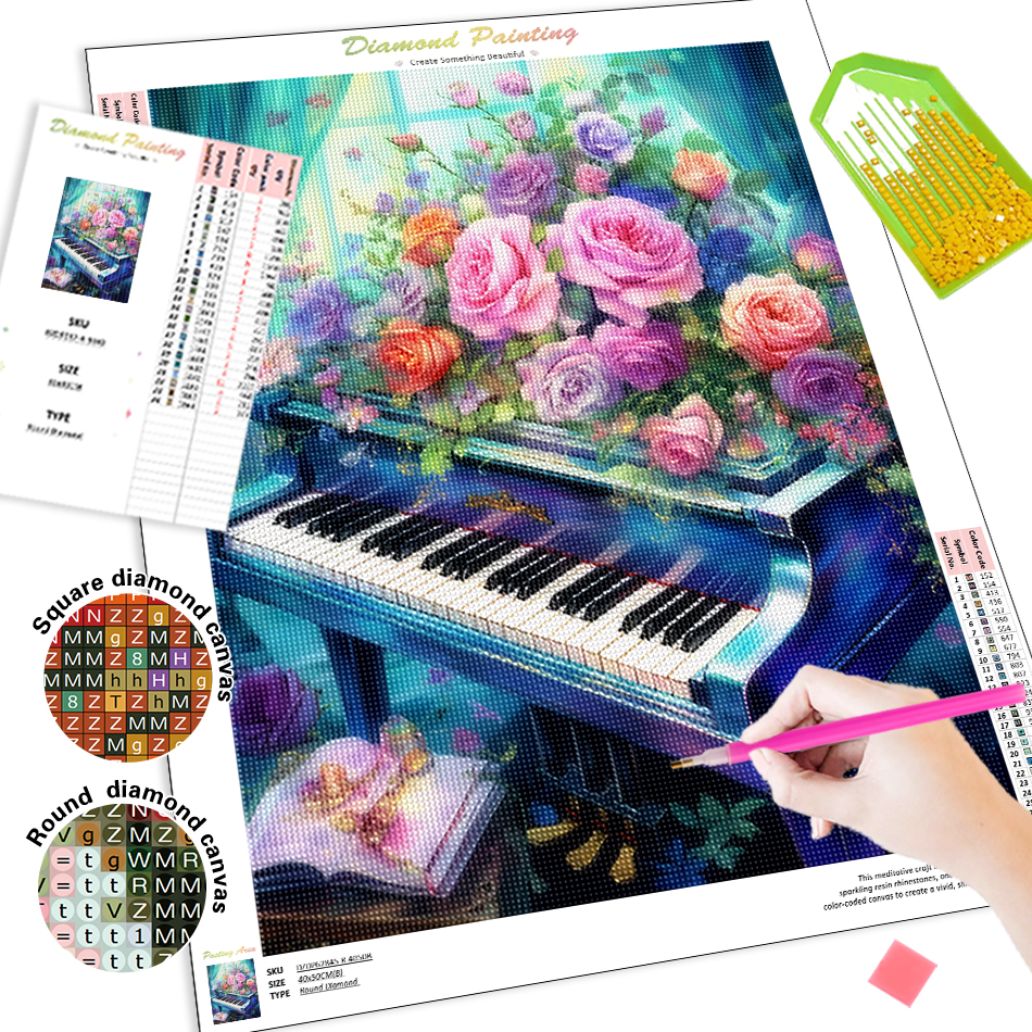 1pc frameless  Diamond Paintin - Embroidery Art review and price