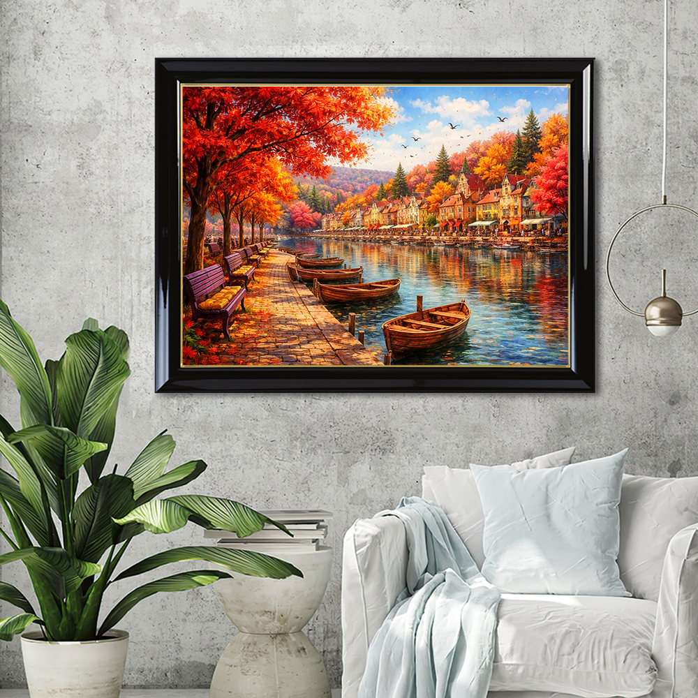 Evershine Diamond Mosaic House - Embroidery Cross Stitch Patterns review and price