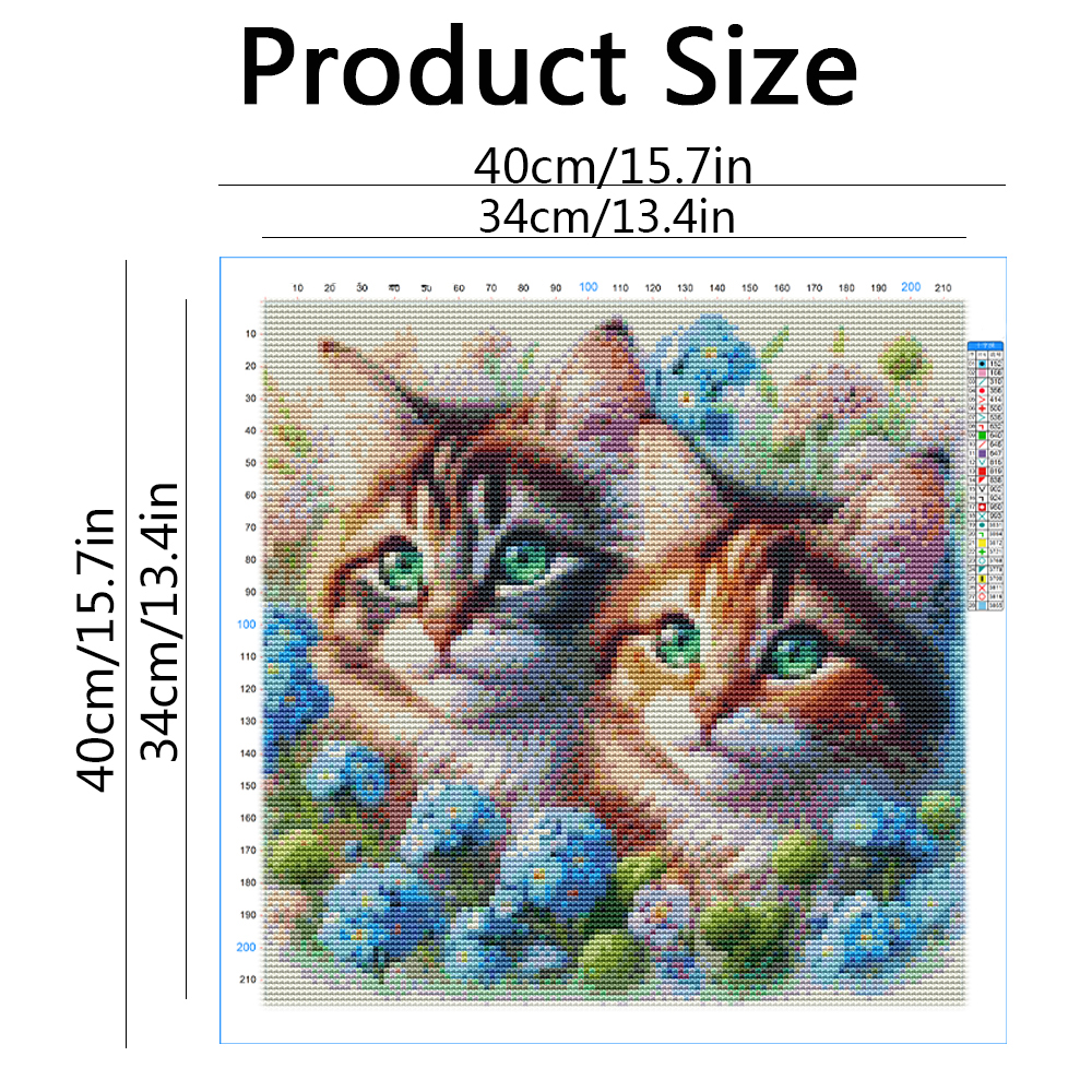Cross Stitch Kit Cat Animal Gu - Embroidery Guide Paper review and price