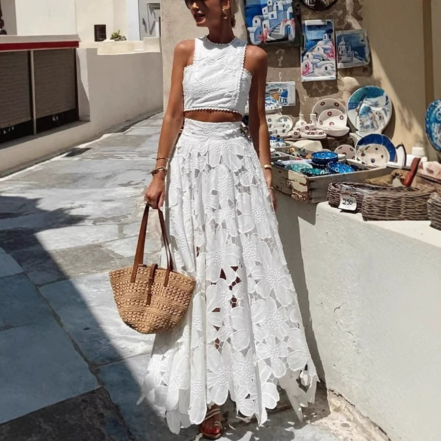 Women's White Floral Lace Embr - Embroidery Class review and price
