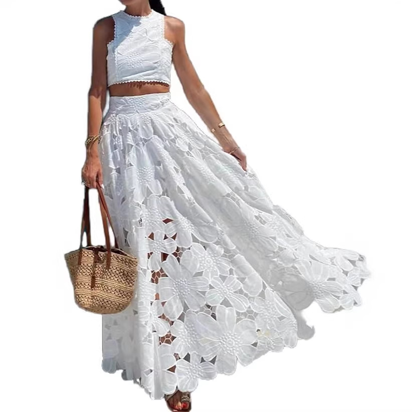 Women's White Floral Lace Embr - Embroidery Class review and price