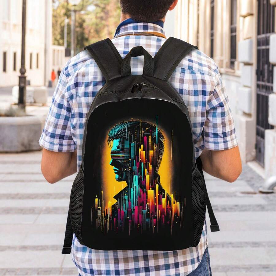 Cyberpunk Style Double Exposur - Embroidery Print review and price